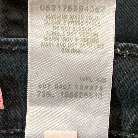 VTG,Levi's 550 Women’s Black Charcoal Relaxed Boot Cut Straight Jeans Size 16M - Picture 15 of 16